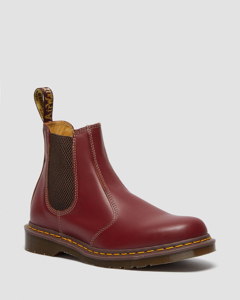 Dr Martens 2976 Vintage Made In England Chelsea Boots Damske ( Oxblood ) SK 910-IBKMUF